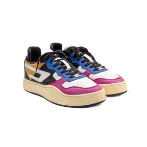 Y2K Men's Diesel S-UKIYO Low Sneakers - US 9.5 Multicolor Leather Trainers